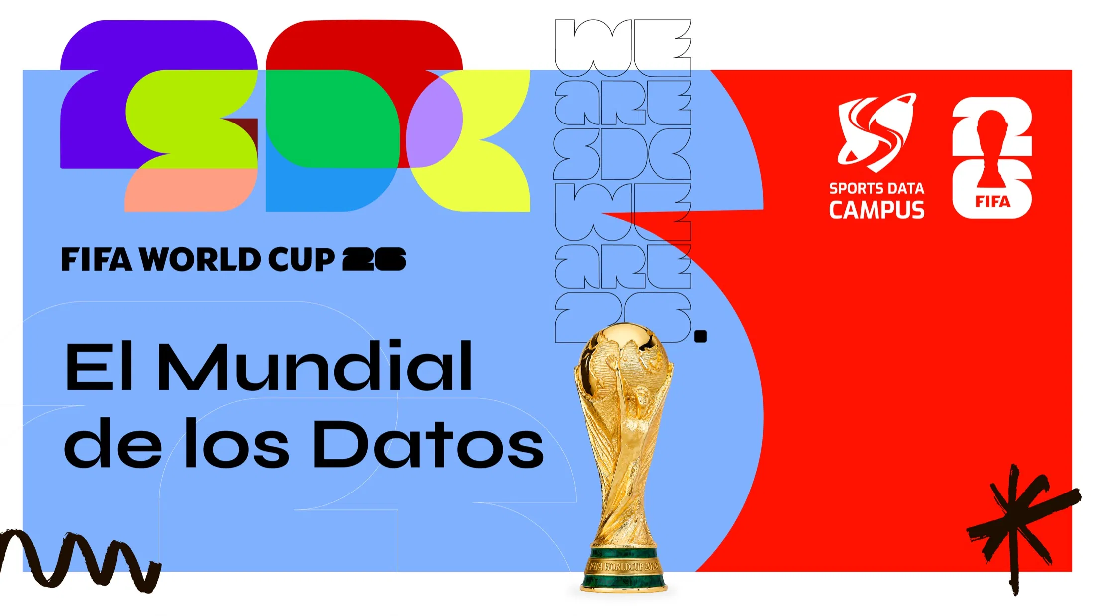 Cartel de El Mundial de los Datos 2026 de Sports Data Campus
