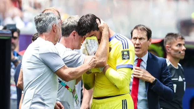 Thibaut Courtois se lesiona ante España en los cuartos del Mundial 2026